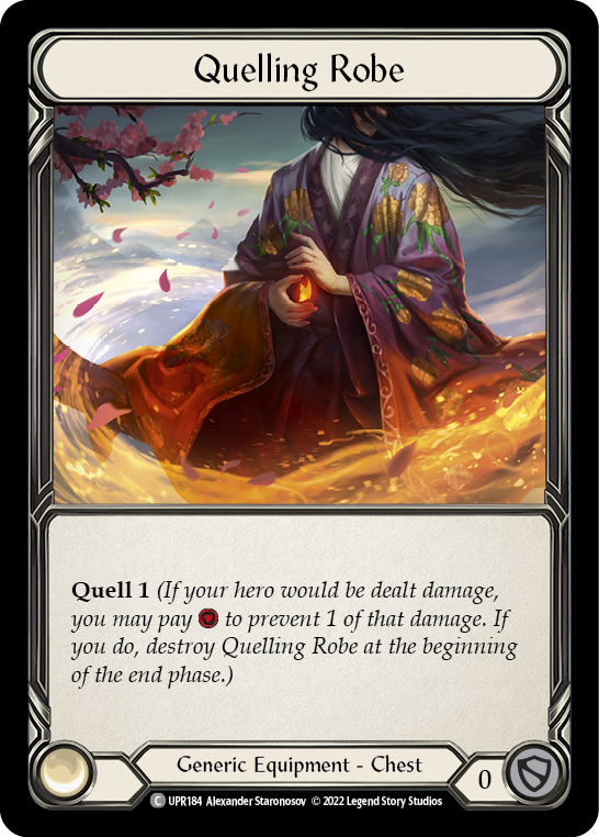 Flesh and Blood TCG | Quelling Robe [UPR184] (Uprising)  Rainbow Foil | The Nerd Merchant