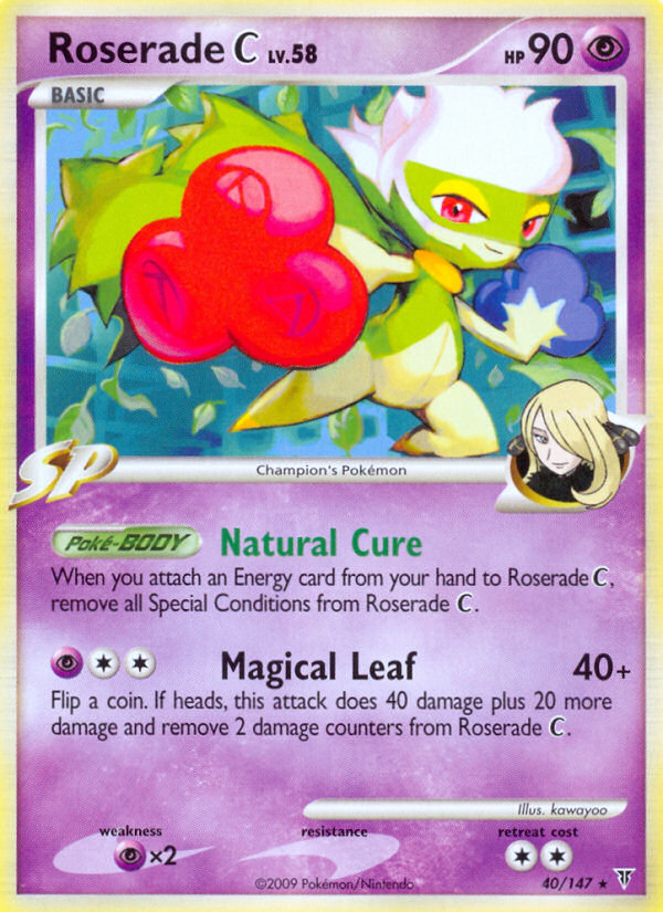 Pokemon | Roserade C (40/147) [Platinum: Supreme Victors] | The Nerd Merchant