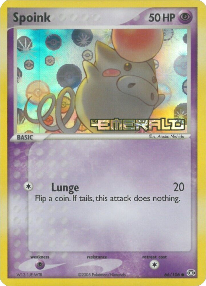Pokemon | Spoink (66/106) (Stamped) [EX: Emerald] | The Nerd Merchant