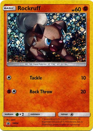 Pokemon | Rockruff (SM06) (General Mills Promo) [Sun & Moon: Black Star Promos] | The Nerd Merchant