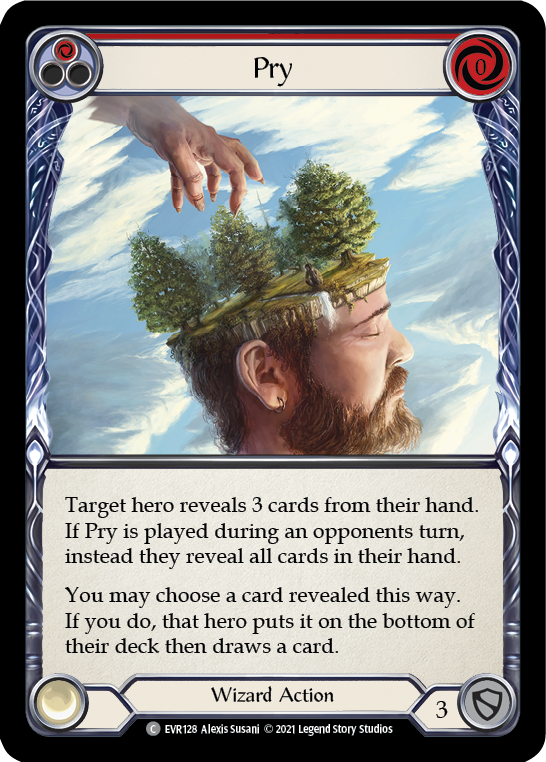 Flesh and Blood TCG | Pry (Red) [EVR128] (Everfest)  1st Edition Normal | The Nerd Merchant