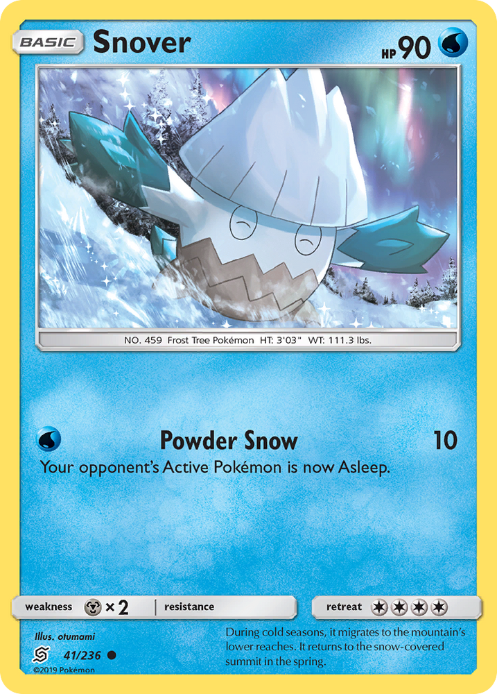 Pokemon | Snover (41/236) [Sun & Moon: Unified Minds] | The Nerd Merchant