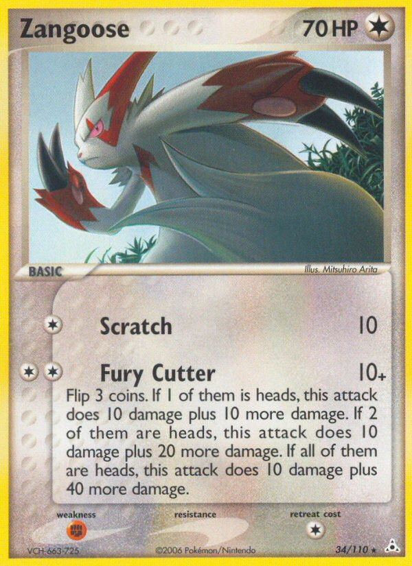 Pokemon | Zangoose (34/110) [EX: Holon Phantoms] | The Nerd Merchant