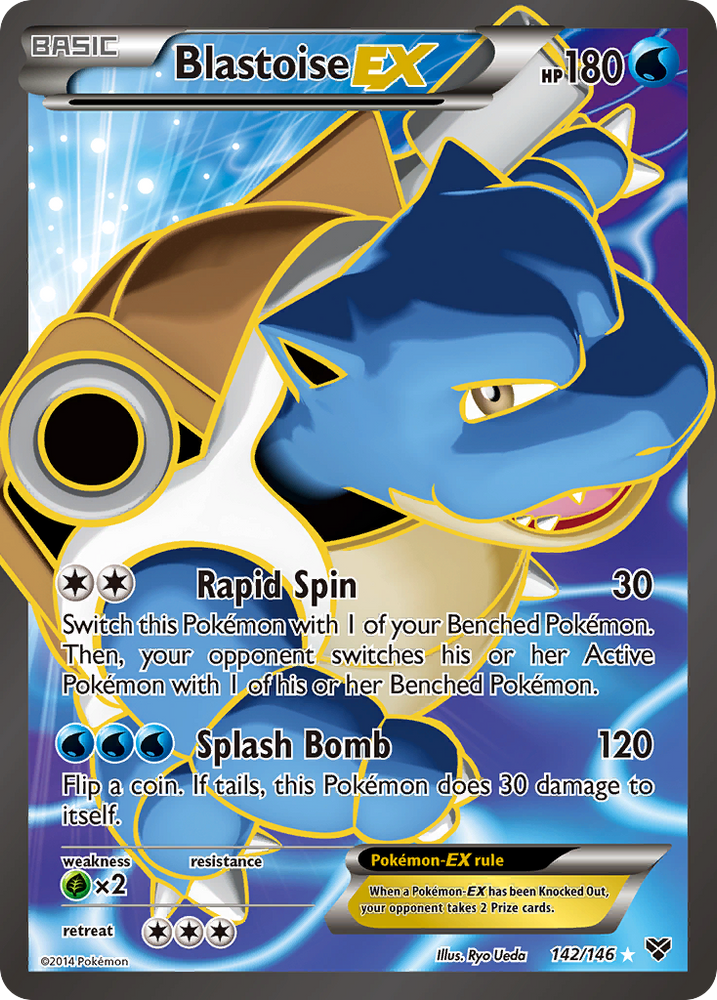 Pokemon | Blastoise EX (142/146) [XY: Base Set] | The Nerd Merchant