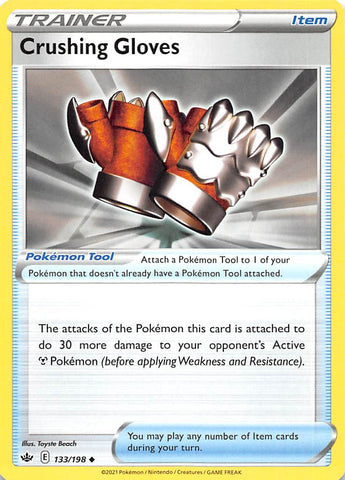 Pokemon | Crushing Gloves (133/198) [Sword & Shield: Chilling Reign] | The Nerd Merchant