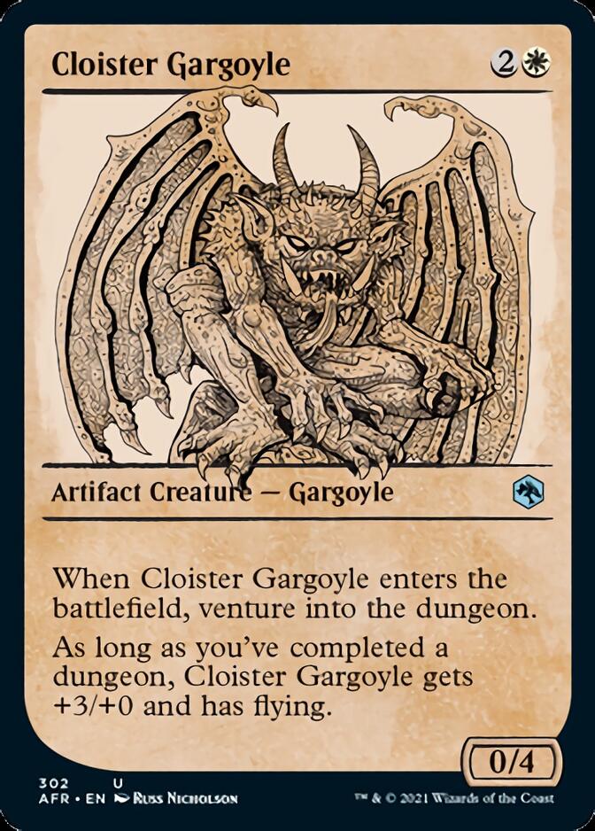 Magic | Cloister Gargoyle (Showcase) [Dungeons & Dragons: Adventures in the Forgotten Realms] | The Nerd Merchant