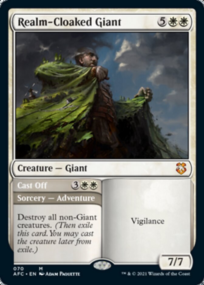 Magic | Realm-Cloaked Giant // Cast Off [Dungeons & Dragons: Adventures in the Forgotten Realms Commander] | The Nerd Merchant