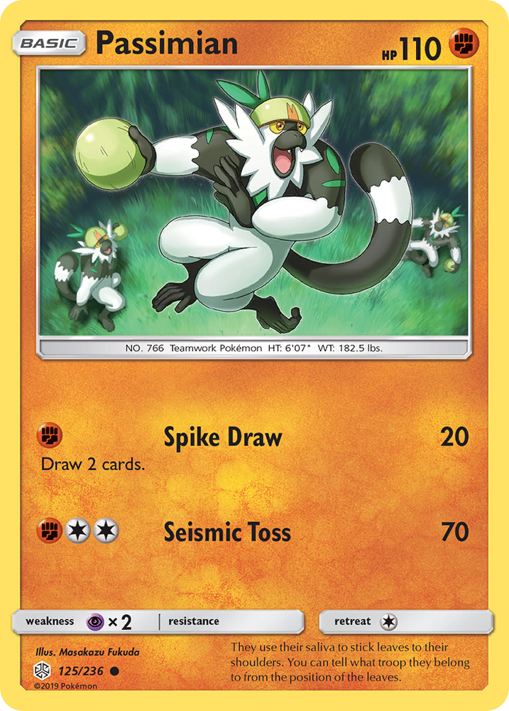 Pokemon| Passimian (125/236) [Sun & Moon: Cosmic Eclipse] | The Nerd Merchant