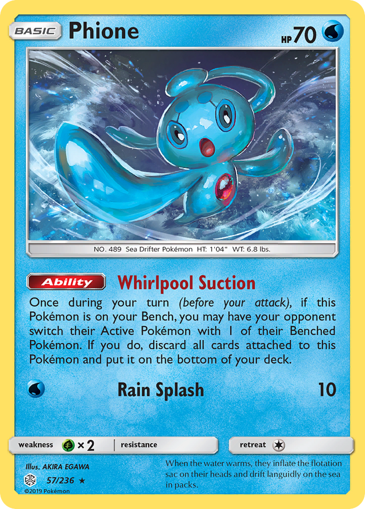Pokemon| Phione (57/236) [Sun & Moon: Cosmic Eclipse] | The Nerd Merchant