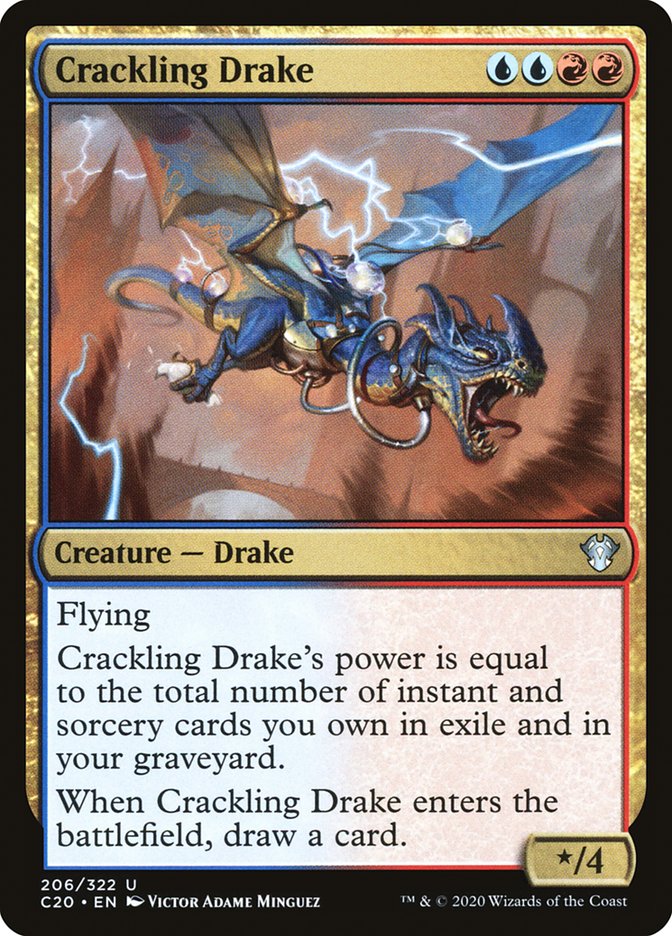 Magic | Crackling Drake [Commander 2020] | The Nerd Merchant