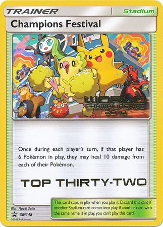 Pokemon | Champions Festival (SM148) (2018 Top Thirty Two) [Sun & Moon: Black Star Promos] | The Nerd Merchant
