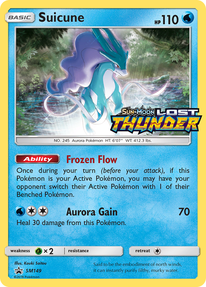 Pokemon | Suicune (SM149) [Sun & Moon: Black Star Promos] | The Nerd Merchant