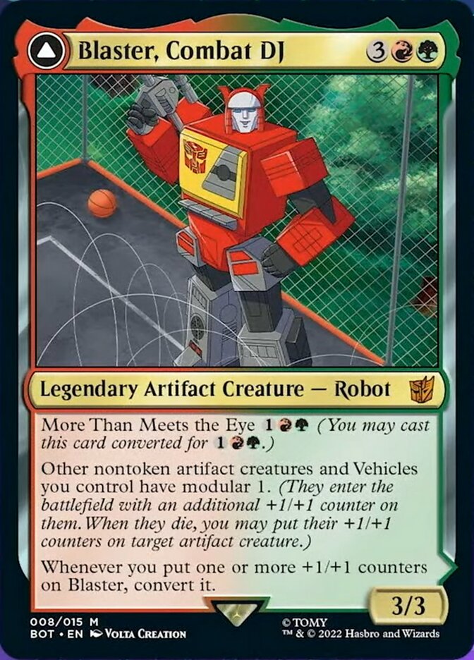 Magic | Blaster, Combat DJ // Blaster, Morale Booster [Transformers] | The Nerd Merchant