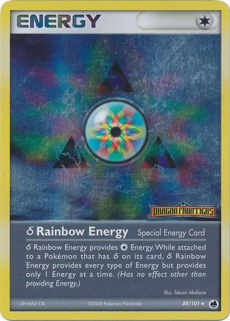 Pokemon | Rainbow Energy (88/101)(Delta Species) (Stamped) [EX: Dragon Frontiers] | The Nerd Merchant