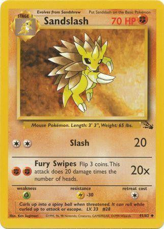 Pokemon | Sandslash (41/62) [Fossil Unlimited] | The Nerd Merchant