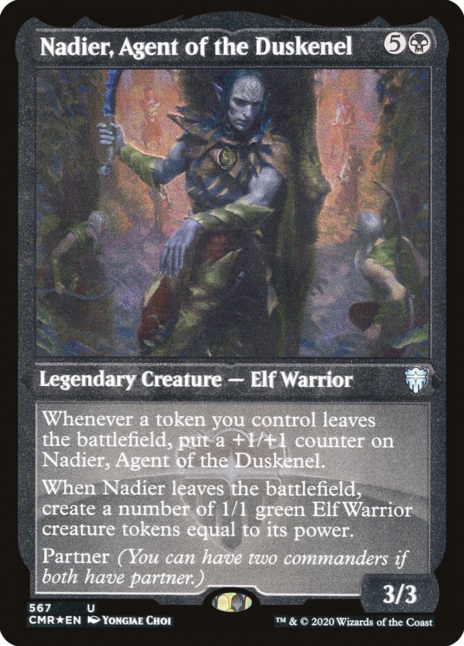Magic | Nadier, Agent of the Duskenel (Etched) [Commander Legends] | The Nerd Merchant