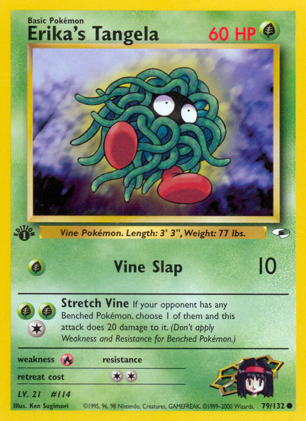 Pokemon | Erika's Tangela (79/132) [Gym Heroes 1st Edition] | The Nerd Mechant