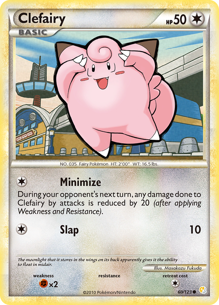 Pokemon | Clefairy (60/123) [HeartGold & SoulSilver: Base Set] | The Nerd Merchant