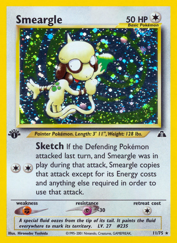 Pokemon | Smeargle (11/75) [Neo Discovery 1st Edition] | The Nerd Merchant