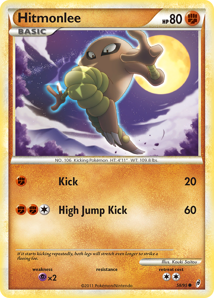Pokemon | Hitmonlee (58/95) [HeartGold & SoulSilver: Call of Legends] | The Nerd Merchant