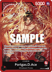 One Piece | Portgas.D.Ace (Alternate Art) (Map) [Pillars of Strength] | The Nerd Merchant