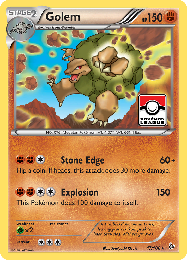 Pokemon | Golem (47/106) [XY: Flashfire] | The Nerd Merchant