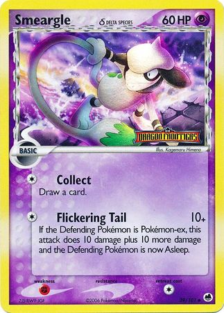 Pokemon | Smeargle (39/101) (Delta Species) (Stamped) [EX: Dragon Frontiers] | The Nerd Merchant