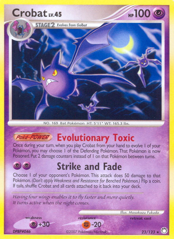 Pokemon | Crobat (23/123) [Diamond & Pearl: Mysterious Treasures] | The Nerd Merchant