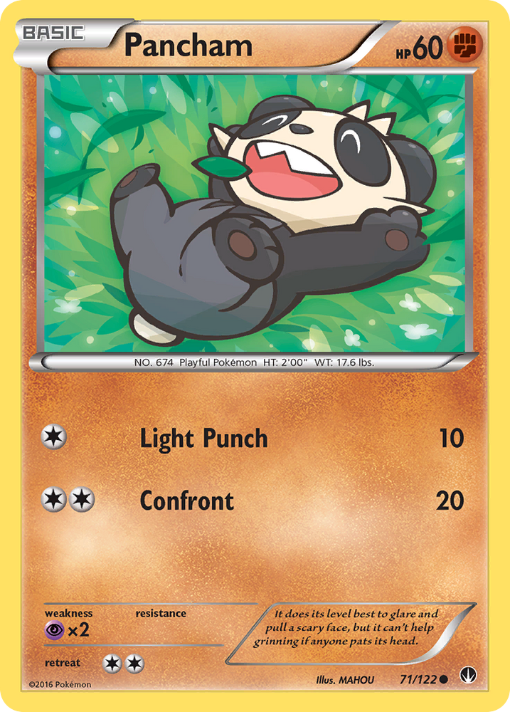 Pokemon | Pancham (71/122) [XY: BREAKpoint] | The Nerd Merchant
