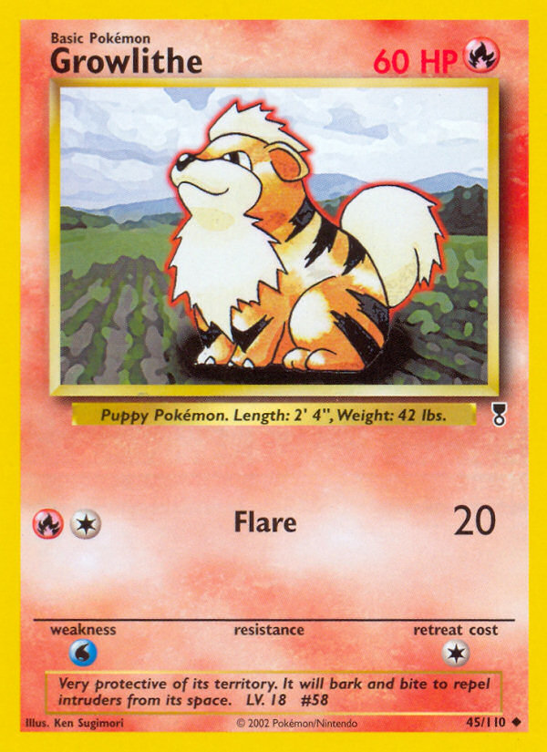 Pokemon | Growlithe (45/110) [Legendary Collection] | The Nerd Merchant