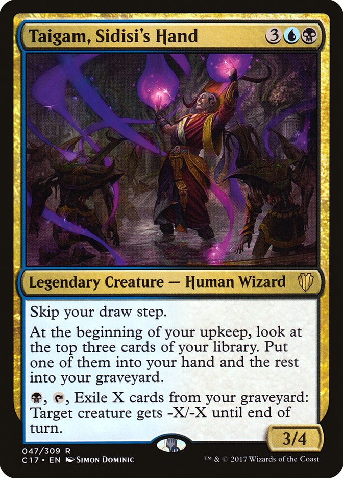 Magic | Taigam, Sidisi's Hand [Commander 2017] | The Nerd Merchant