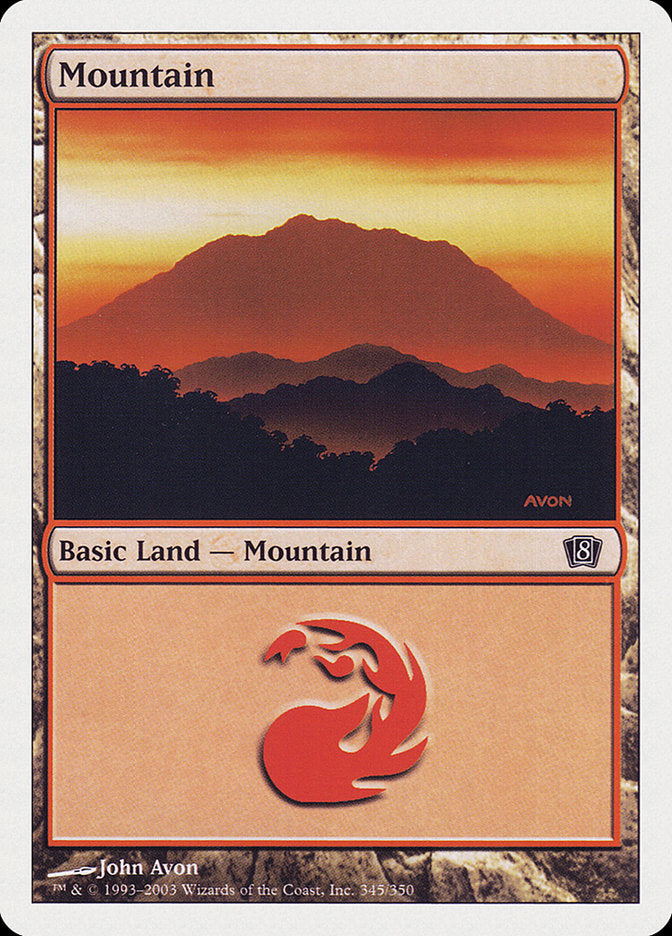 Magic | Mountain (345) [Eighth Edition] | The Nerd Merchant