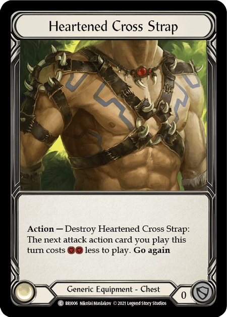 Flesh and Blood TCG | Heartened Cross Strap [BRI006] (Tales of Aria Briar Blitz Deck)  1st Edition Normal | The Nerd Merchant