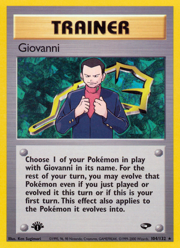Pokemon | Giovanni (104/132) [Gym Challenge 1st Edition] | The Nerd Merchant