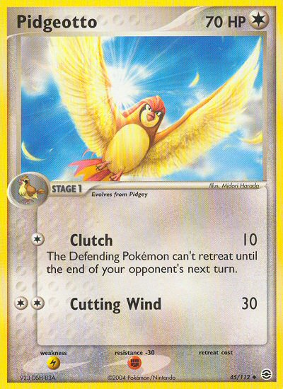 Pokemon | Pidgeotto (45/112) [EX: FireRed & LeafGreen] | The Nerd Merchant