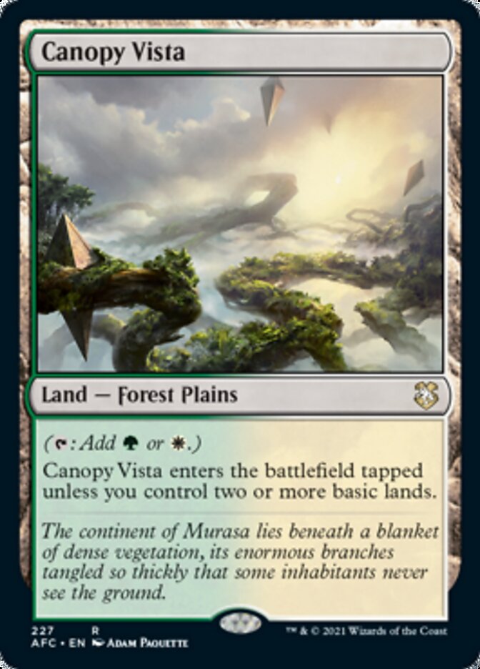 Magic | Canopy Vista [Dungeons & Dragons: Adventures in the Forgotten Realms Commander] | The Nerd Merchant