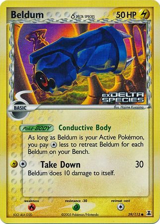 Pokemon | Beldum (59/113) (Delta Species) (Stamped) [EX: Delta Species] | The Nerd Merchant