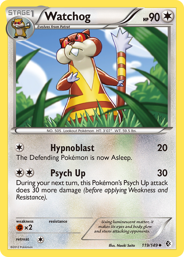 Pokemon | Watchog (119/149) [Black & White: Boundaries Crossed] | The Nerd Merchant
