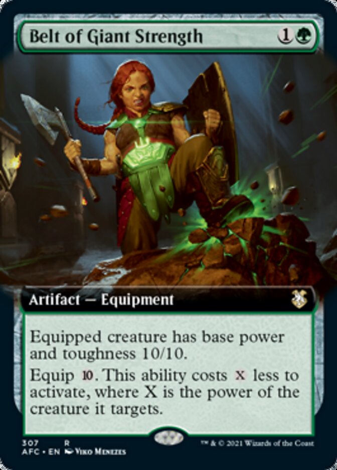 Magic | Belt of Giant Strength (Extended Art) [Dungeons & Dragons: Adventures in the Forgotten Realms Commander] | The Nerd Merchant