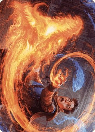 Magic | Frantic Firebolt Art Card [Wilds of Eldraine Art Series] | The Nerd Merchant