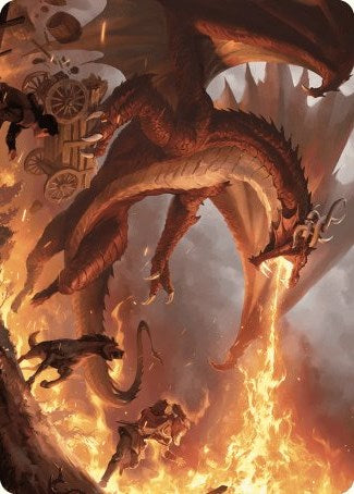 Magic | Realm-Scorcher Hellkite Art Card [Wilds of Eldraine Art Series] | The Nerd Merchant