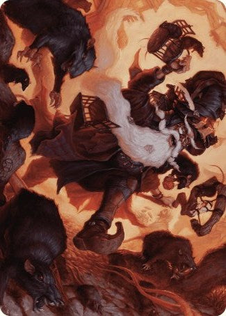 Magic | Tattered Ratter Art Card [Wilds of Eldraine Art Series] | The Nerd Merchant