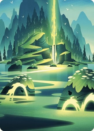 Magic | Leyline of Abundance Art Card [Wilds of Eldraine Art Series] | The Nerd Merchant