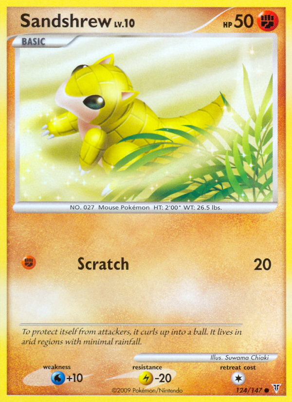 Pokemon | Sandshrew (124/147) [Platinum: Supreme Victors] | The Nerd Merchant