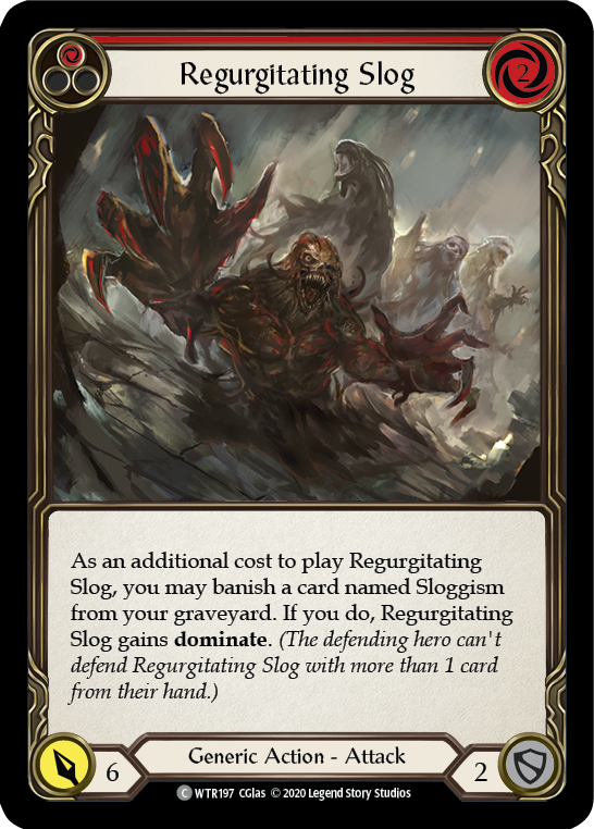 Flesh and Blood TCG | Regurgitating Slog (Red) [U-WTR197] (Welcome to Rathe Unlimited)  Unlimited Rainbow Foil | The Nerd Merchant