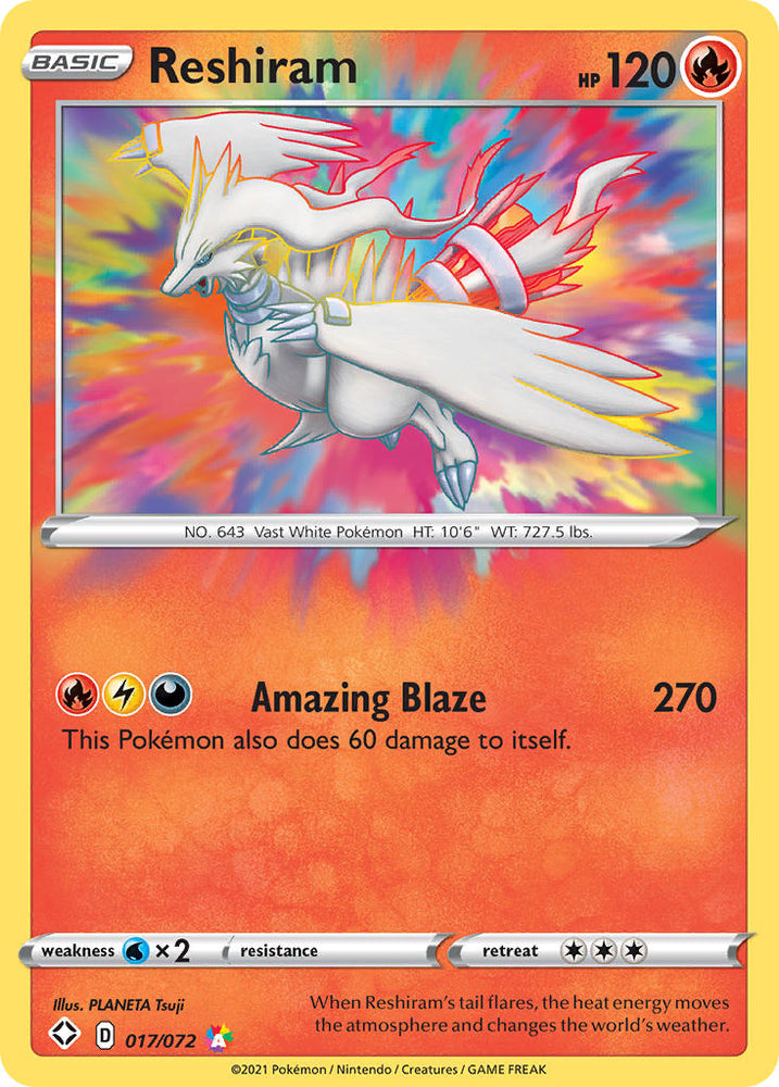 Pokemon | Reshiram (017/072) [Sword & Shield: Shining Fates] | The Nerd Merchant