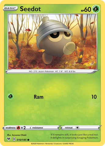 Pokemon | Seedot (010/185) [Sword & Shield: Vivid Voltage] | The Nerd Merchant