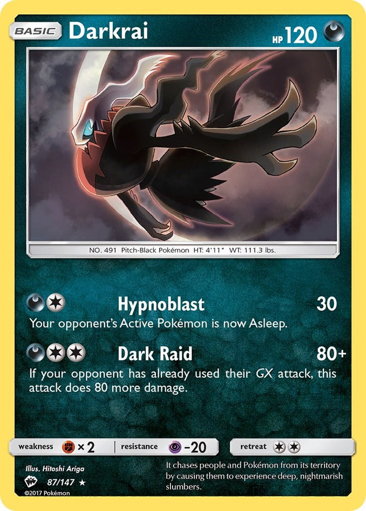 Pokemon | Darkrai (87/147) [Sun & Moon: Burning Shadows] | The Nerd Merchant