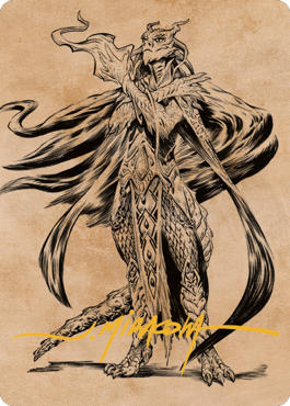 Magic | Lozhan, Dragons' Legacy Art Card (Gold-Stamped Signature) [Commander Legends: Battle for Baldur's Gate Art Series] | The Nerd Merchant