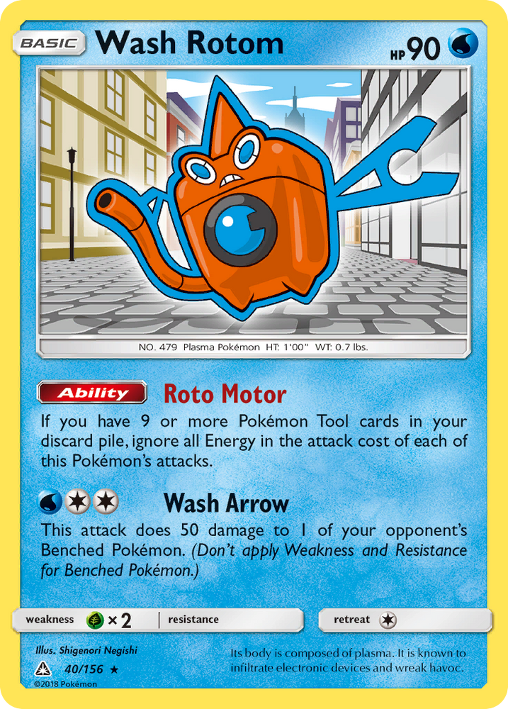 Pokemon | Wash Rotom (40/156) [Sun & Moon: Ultra Prism] | The Nerd Merchant